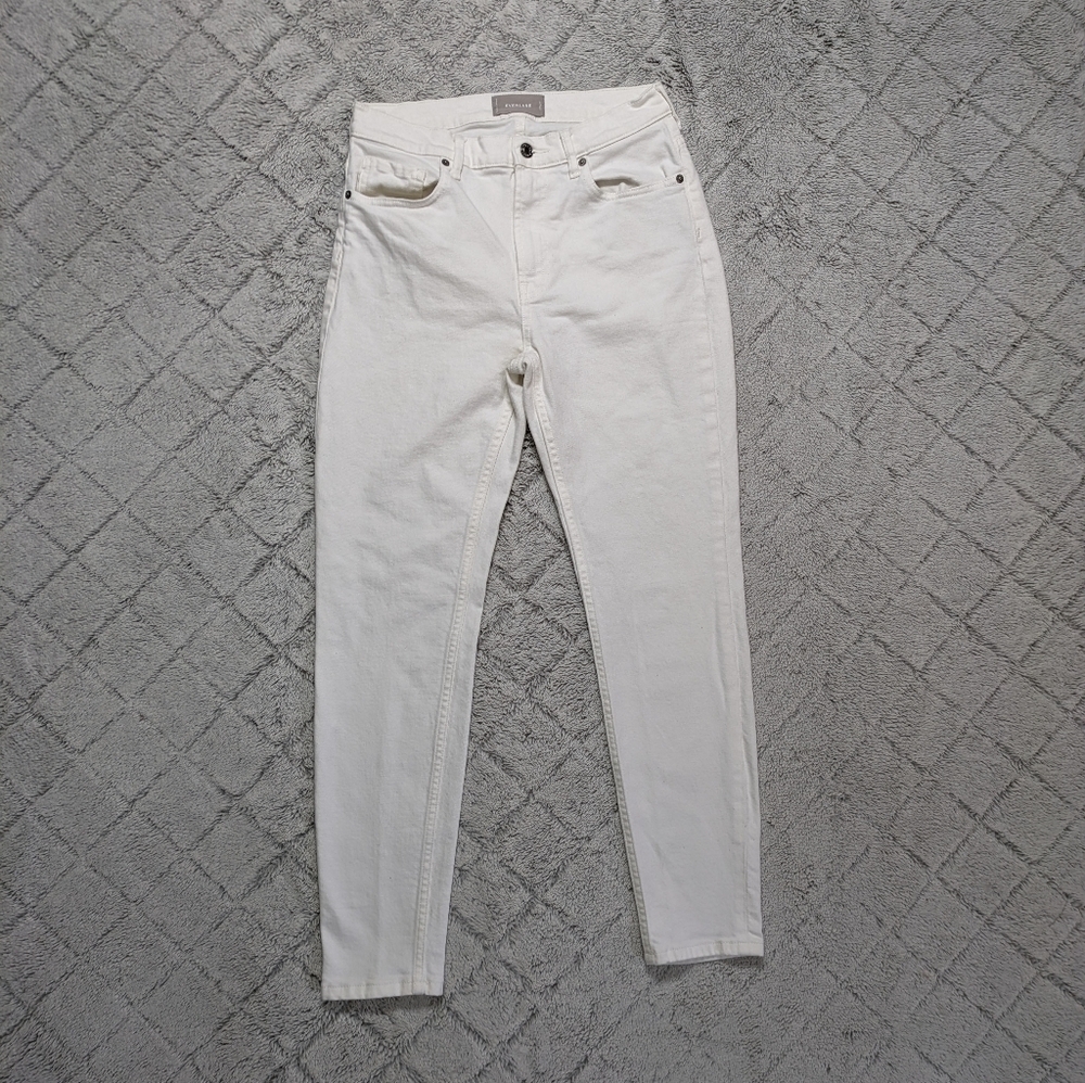 Everlane Jeans Women's 29 White Skinny High Rise Cotton Blend
